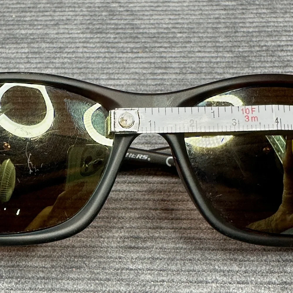 Skechers SE5085 TOR-1P Polarized Y2K Sunglasses Tortoise Orange Rectangular Wrap